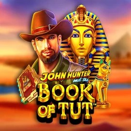 John Hunter and the Book of Tut online game logo by Pragmatic Play on safecasinoat.at